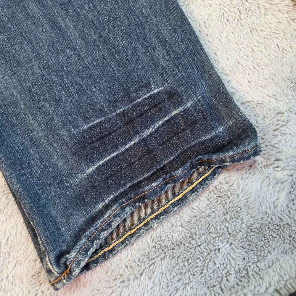 VTG Ralph Lauren Jeans Mercer‎ Low Rise Button Fly Mens 38x31 Blue Polo Jeans Co
